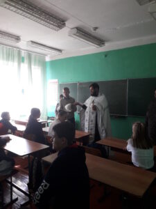 Иерей Сергий Беляков посетил школу села Вирга Нижнеломовского района