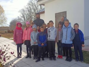 14 октября 2020 г. прошел ознакомительный урок с воспитанниками воскресной школы при Михайло-Архангельской церкви