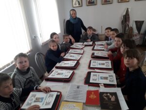 Беседа иерея Сергия Белякова с учащимися средней общеобразовательной школы села Вирга о Великом Посте