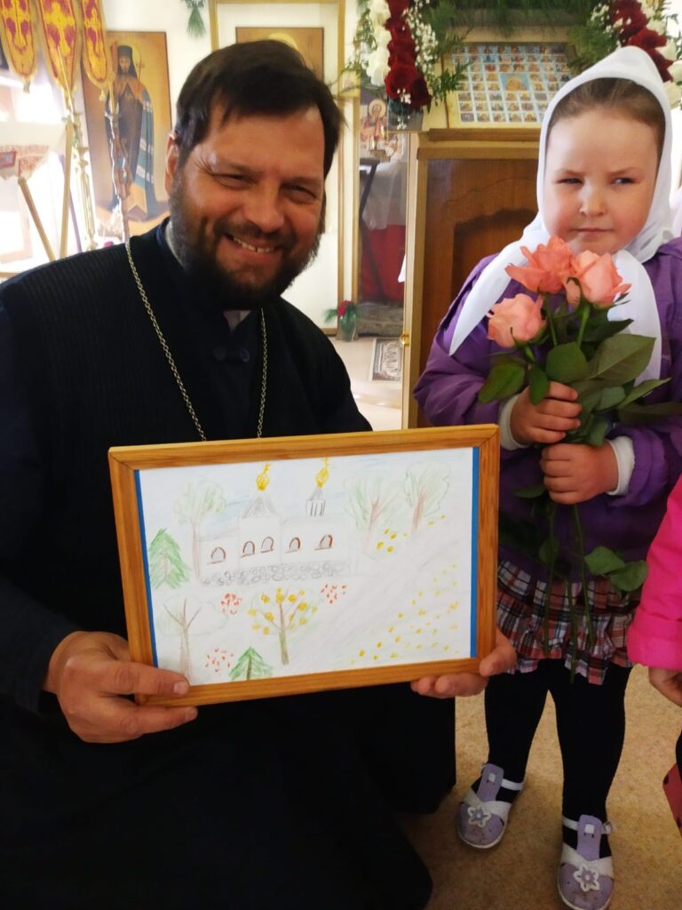 Священник Сергий Беляков встретился с воспитанниками детского сада с. Вирга
