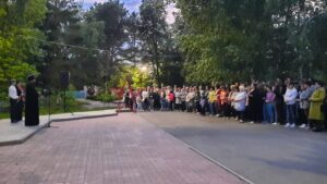 Священник Сергий Беляков принял участие  в акции «Свеча памяти» в г. Нижний Ломов