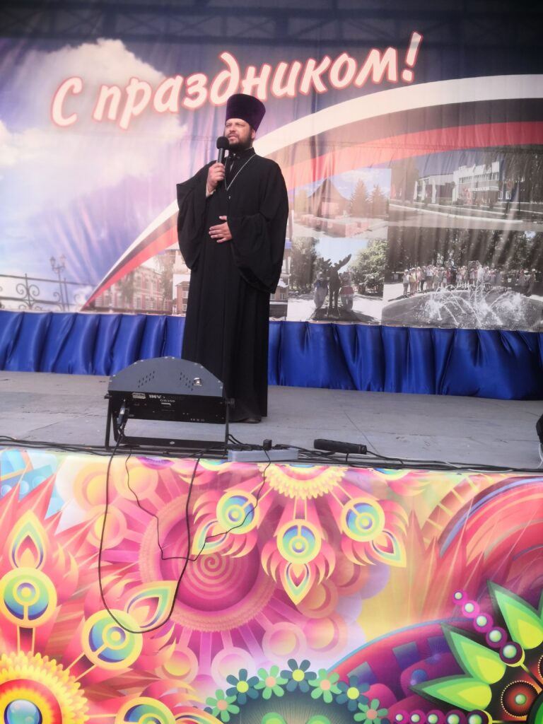 Священник Сергий Беляков принял участие в праздновании дня района в Нижнем Ломове